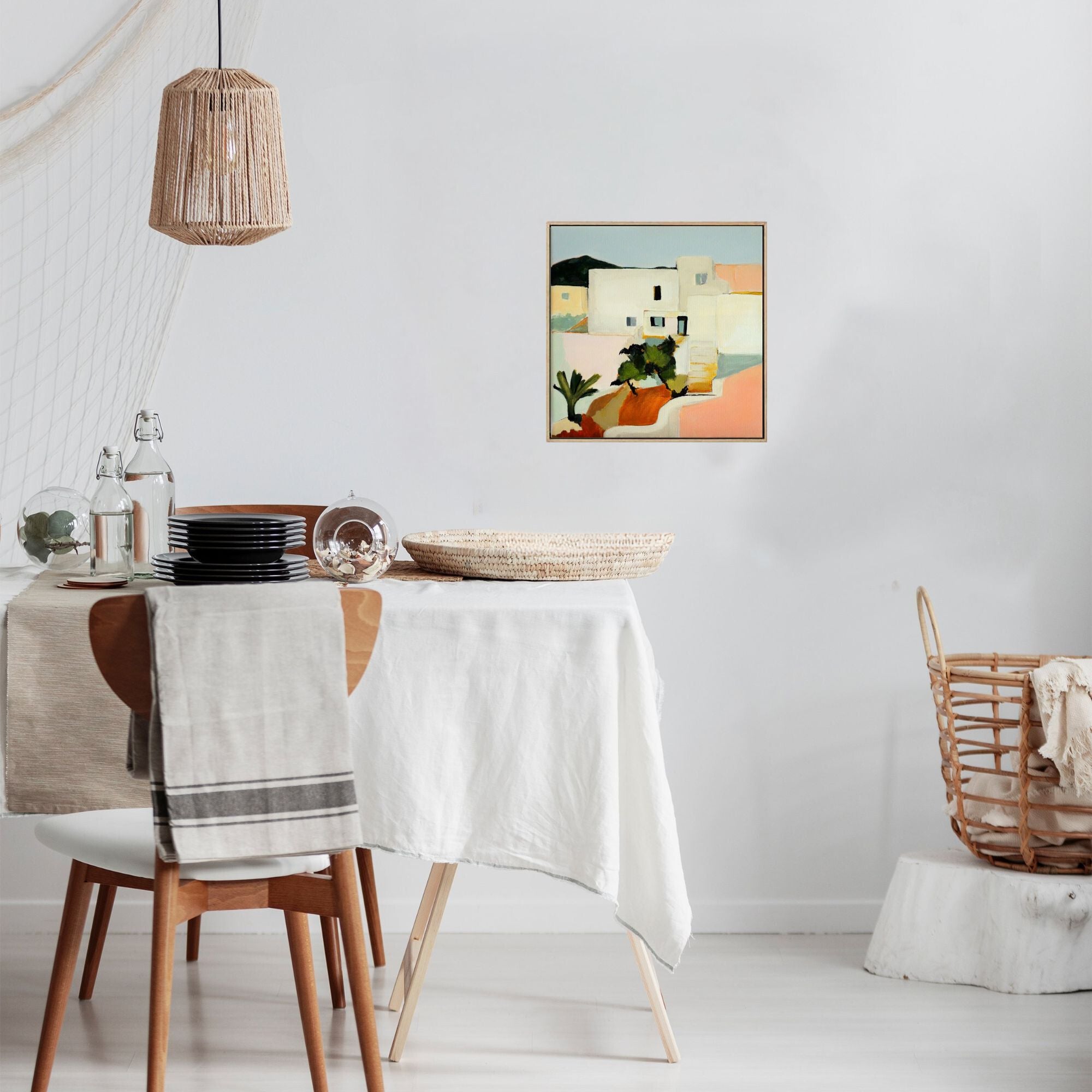 Ibiza Revisited - Framed in Oak