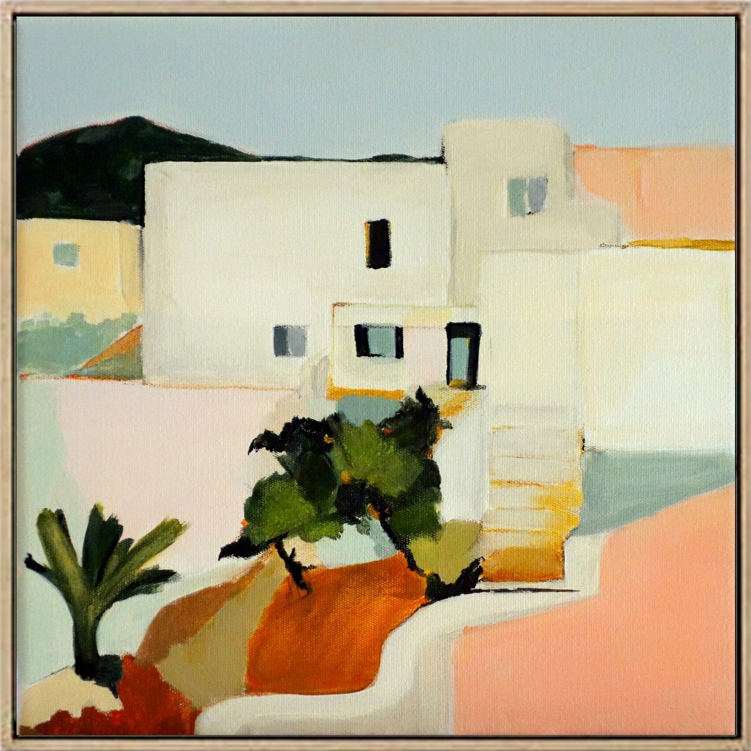 Ibiza Revisited - Framed in Oak